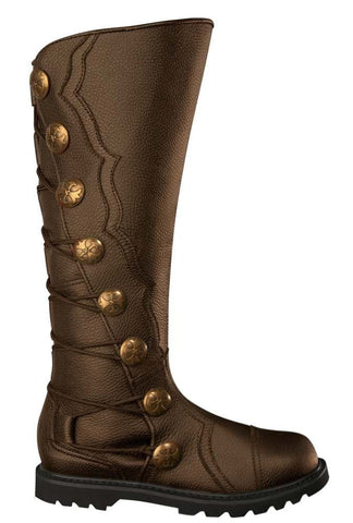 Men's Brown Leather Knee High Renaissance Boots 9912-BR , Boots - House of Andar, House of Andar
 - 1